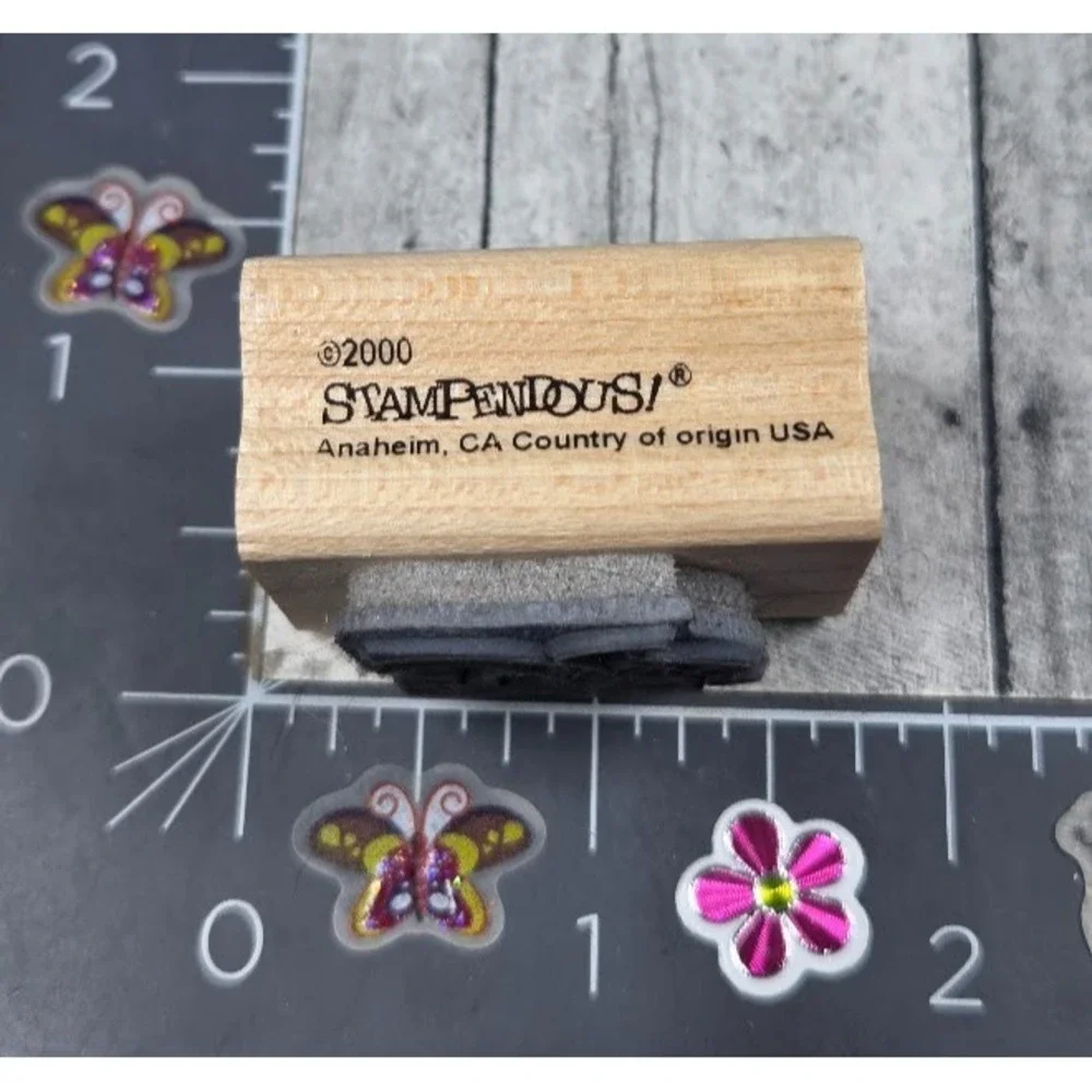 Stampendous Bride Groom Wedding J118 2000 Rubber Stamp Wood #L65